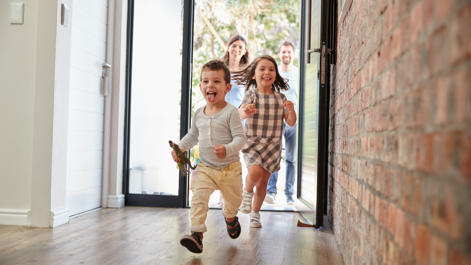 Healthy Home Energy & Consulting, Children running in to healthy home, Westchester NY