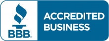 BBB accredited business certification logo BBB accredited business certification logo