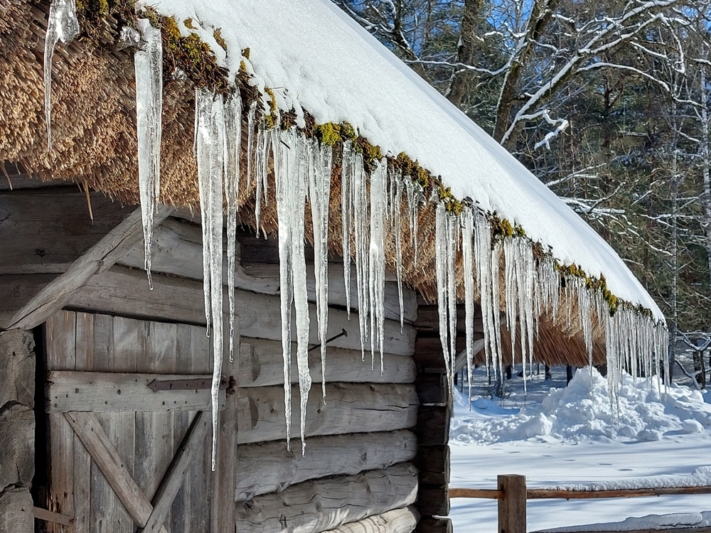 icicles on house