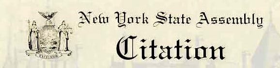 Town of Bedford Certificate of Appreciation & NY State Assembly Citation